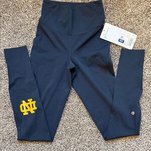 Notre Dame lululemon Blue Leggings size 2